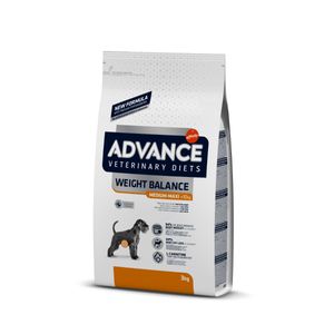 ADVANCE Veterinary Diets Weight Balance Medium/Maxi, M-L, dietă veterinară câini, hrană uscată, metabolism (obezitate si diabet)