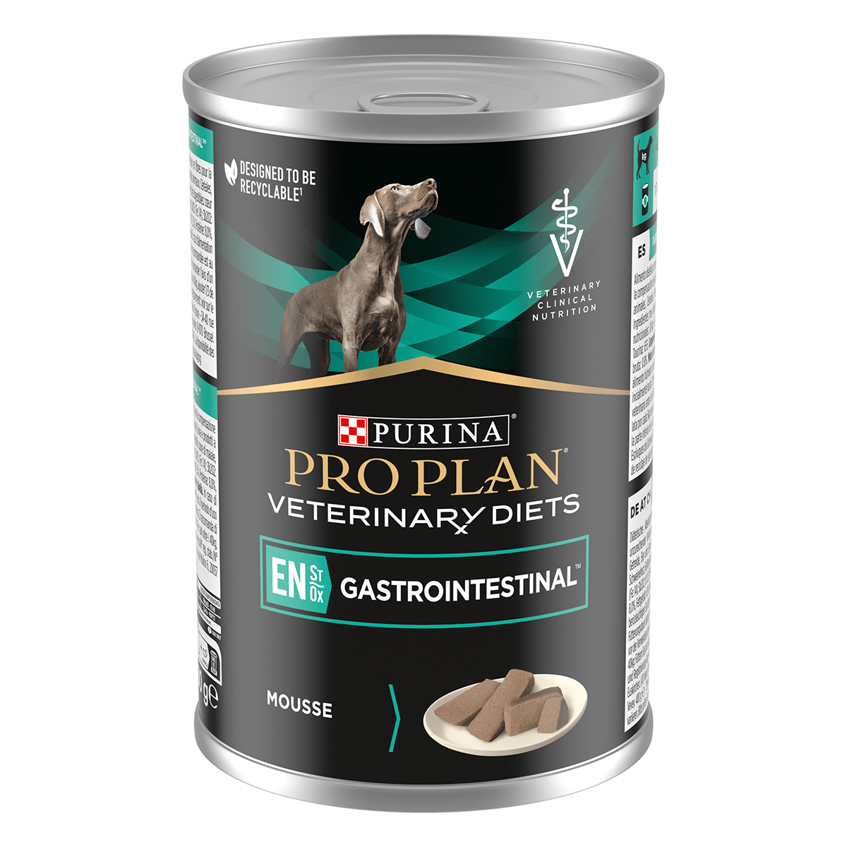 PURINA Pro Plan Veterinary Diets Gastrointestinal Mousse, dietă veterinară câini, conservă hrană umedă, afecțiuni digestive, 400g (conserva)