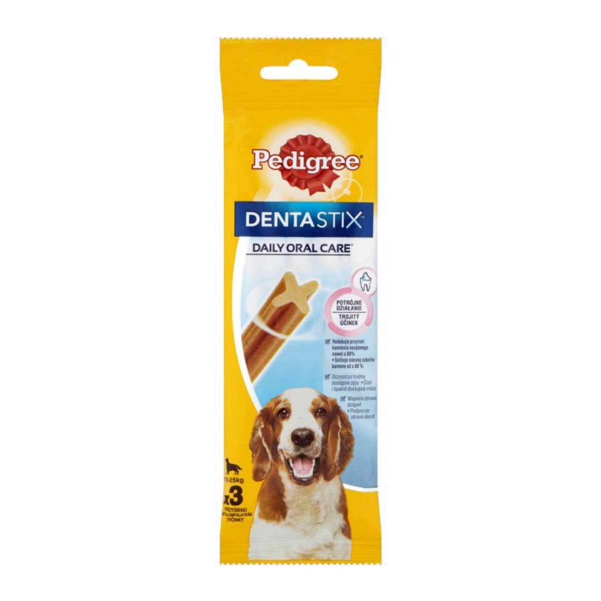 PEDIGREE DentaStix Daily Oral Care, recompense câini talie medie, batoane, 3buc 3buc