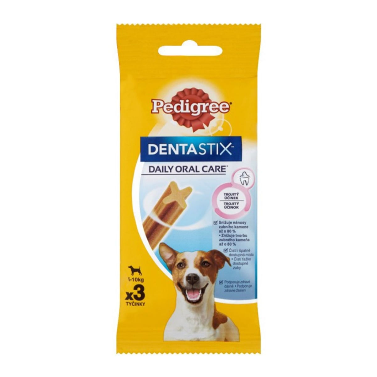 PEDIGREE DentaStix Daily Oral Care, recompense câini talie mică, batoane, 3buc 3buc