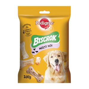 PEDIGREE Biscrok Multi Mix, recompense câini, biscuiți, Pui, Vită și Miel