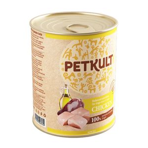 PETKULT Grain Free Adult, Pui, conservă hrană umedă fără cereale câini