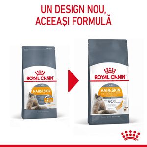 Royal Canin Hair & Skin Care Adult, hrană uscată pisici, piele și blană