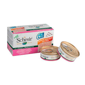 Schesir Cat Multipack Pui si Sunca 6 x 50 g