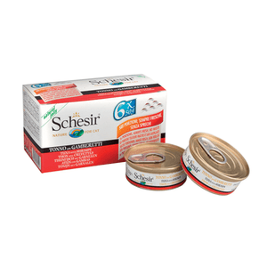 Schesir Cat Multipack Ton si Creveti 6 x 50 g