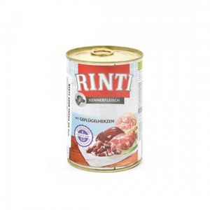 RINTI, XS-XL, Inimi de Pui, conservă hrană umedă fără cereale câini, (în suc propriu)