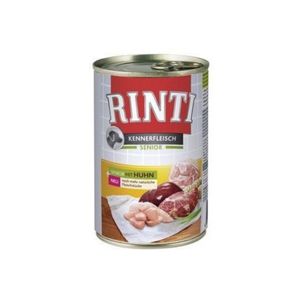 RINTI Senior, XS-XL, Pui, conservă hrană umedă fără cereale câini senior, (în suc propriu), 400g