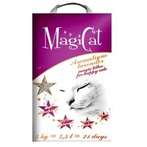 MAGICAT, Lavanda, așternut igienic pisici, granule, bentonită, aglomerant, neutralizare mirosuri, 5kg