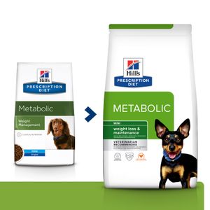 HILL'S Prescription Diet Metabolic Mini, dietă veterinară câini, hrană uscată, afecțiuni metabolice (obezitate)