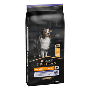 PURINA Pro Plan Performance Adult S-XL, Pui, hrană uscată câini, activitate intensă