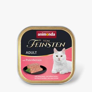 VOM FEINSTEN, Inimi de Curcan, tăviță hrană umedă fără cereale pisici, apetit capricios, (pate), 100g