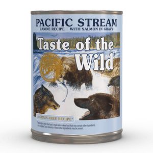 TASTE OF THE WILD Pacific Stream, Somon, conservă hrană umedă fără cereale câini, (în sos)