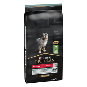 PURINA Pro Plan Sensitive Digestion Puppy M, Miel, hrană uscată câini junior, sensibilități digestive