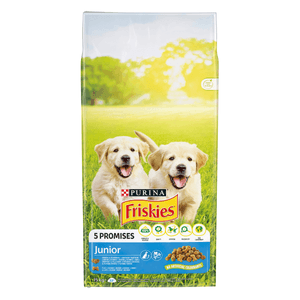 PURINA Friskies Junior, Pui cu Legume, hrană uscată câini junior