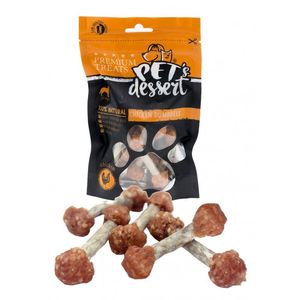 PET'S DESSERT Dumbbell, XS-XL, Pui, punguță recompense fără cereale câini