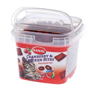 Sanal Cat cranberry and chicken bites cup 75 g