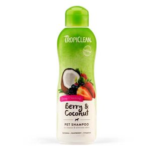 Sampon TropiClean Zmeura si Cocos, 355 ml