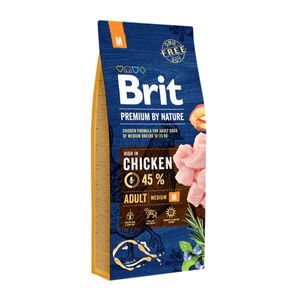 BRIT Premium By Nature Adult Medium Breed, M, Pui, hrană uscată câini