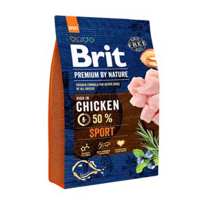 BRIT Premium By Nature Sport, Pui, hrană uscată câini, activitate intensă