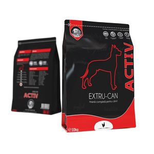 EXTRU-CAN Activ, XS-XL, hrană uscată câini, 10 kg