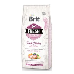 BRIT Fresh Healthy Growth Puppy & Junior S-XL, Pui cu Cartof, hrană uscată conținut redus cereale câini junior