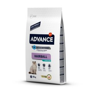 ADVANCE Hairball Sterilised, Curcan, hrană uscată pisici sterilizate, limitarea ghemurilor de blană