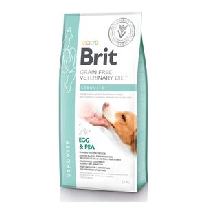 BRIT GF Veterinary Diet Struvite, Ou și Mazăre, dietă veterinară câini, hrană uscată fără cereale