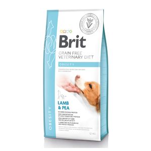 BRIT GF Veterinary Diet Obesity, Miel cu Mazăre, dietă veterinară câini, hrană uscată fără cereale