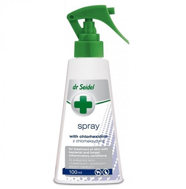 Spray Pentru Caini Si Pisici Dr. Seidel Cu Clorhexidina 4%, 100 ml 100
