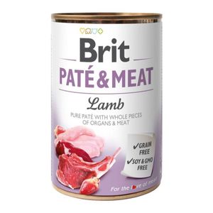 BRIT Pate & Meat, Miel, conservă hrană umedă fără cereale câini, (pate cu bucăți de carne)