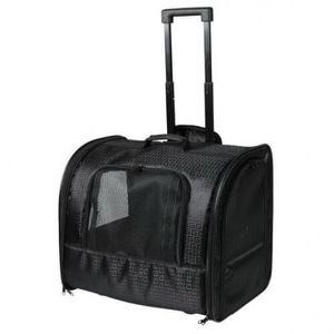 Geanta Transport Trixie Trolley, 45x41x31 cm, Negru