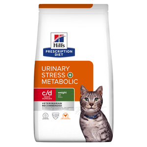 HILL'S Prescription Diet c/d Stress + Metabolic, Pui, dietă veterinară pisici, hrană uscată, sistem urinar, sistem nervos, metabolism, 1.5kg