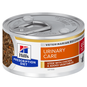 HILL'S Prescription Diet c/d Multicare Stress, Pui cu Legume, dietă veterinară pisici, conservă hrană umedă, sistem urinar, (în sos), 82g