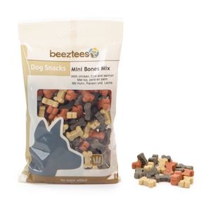 BEEZTEES Snack Mini Oase Mix, recompense câini, cu Pui și Somon, 150g