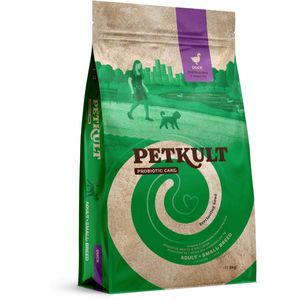 PETKULT Probiotics Adult Small Breed, XS-S, Rață și orez brun, hrană uscată câini, sistem digestiv & probiotice