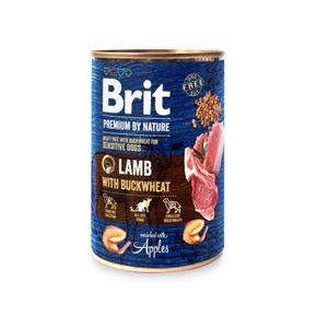 BRIT Premium By Nature, Miel cu Hrişcă, conservă hrană umedă fără cereale câini, (pate)