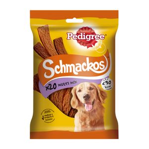 PEDIGREE Schmackos Multi Mix, recompense câini, benzi moi, carne