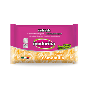 Servetele Inodorina Refresh Camomile Ochi Si Urechi, 15  Buc