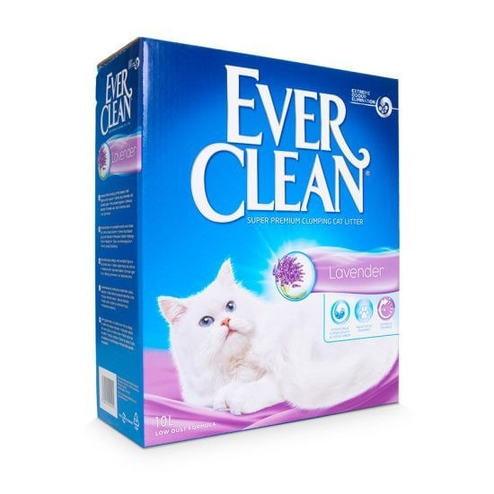 EVER CLEAN, Lavanda, așternut igienic pisici, granule, bentonită, aglomerant, neutralizare mirosuri, 10l