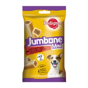 PEDIGREE Jumbone Mini, recompense câini, Vită și Pasăre, batoane, 4 buc, 160g