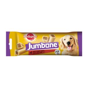 PEDIGREE Jumbone Medium, recompense câini, Vită și Pasăre, batoane, 2 buc, 180g