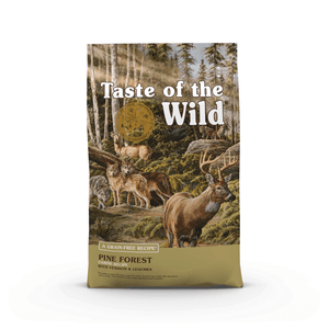TASTE OF THE WILD Pine Forest, Vânat și Miel, hrană uscată fără cereale câini