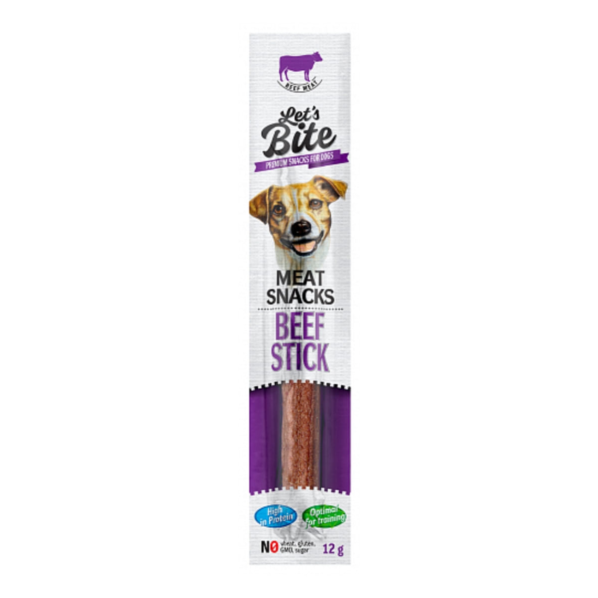 BRIT Let\'s Bite Meat Snacks Beef Stick, Vită, recompense monoproteice fără cereale câini, baton de carne, 12g