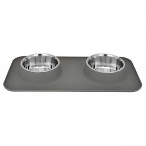 Set 2 Castroane din Inox cu Suport Silicon Enjoy, 2 x 0.32 L