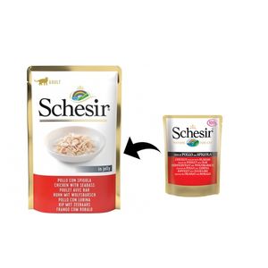 Schesir Cat Pui & Biban de Mare in Jelly, 85 g