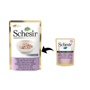 Schesir Cat Ton & Pui & Sunca in Jelly, 85 g