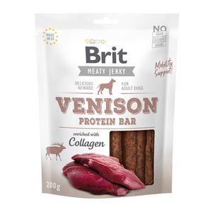 BRIT Jerky Venison Protein Bar, recompense câini, Batoane proteice Vânat