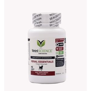 VETRI SCIENCE Renal Essentials Dog, suplimente renale câini, 45tbl