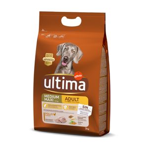 ULTIMA Dog Medium & Maxi Adult, Pui, hrană uscată câini