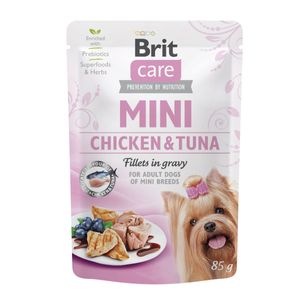 BRIT Care Mini, XS-S, File Pui și Ton, hrană umedă câini, (în sos)